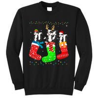 Skunk In Xmas Socks Funny Holiday Ugly Sweater Christmas Long Sleeve Sweatshirt