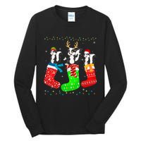 Skunk In Xmas Socks Funny Holiday Ugly Sweater Christmas Long Sleeve Tall Long Sleeve T-Shirt