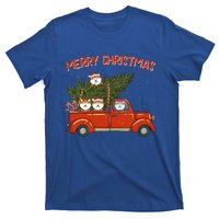 Shiba Inu Xmas Vintage Red Pickup Retro Truck Funny Gift T-Shirt