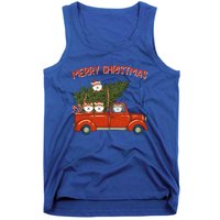 Shiba Inu Xmas Vintage Red Pickup Retro Truck Funny Gift Tank Top