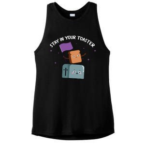 Stay In Your Toaster Funny Color Guard Gifts Ladies PosiCharge Tri-Blend Wicking Tank