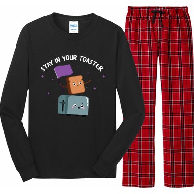 Stay In Your Toaster Funny Color Guard Gifts Long Sleeve Pajama Set