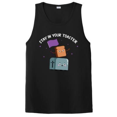 Stay In Your Toaster Funny Color Guard Gifts PosiCharge Competitor Tank