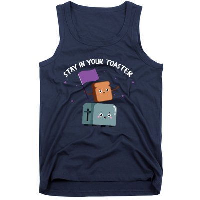 Stay In Your Toaster Funny Color Guard Gifts Tank Top