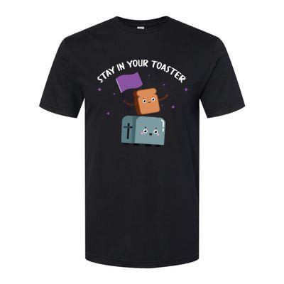 Stay In Your Toaster Funny Color Guard Gifts Softstyle CVC T-Shirt