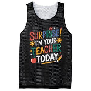 Surprise IM Your Teacher Today Women Substitute Teacher Mesh Reversible Basketball Jersey Tank