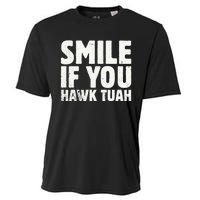 Smile If You Hawk Tuah 2024 Spit On That Thing Cooling Performance Crew T-Shirt