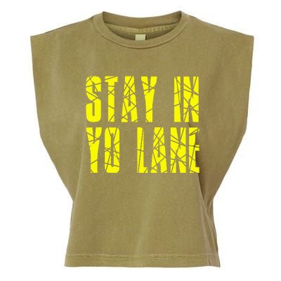 Stay In Yo Lane Garment-Dyed Women's Muscle Tee