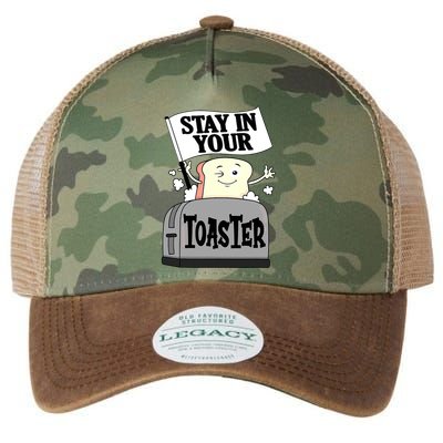 Stay In Your Toaster Funny Color Guard Marching Band Legacy Tie Dye Trucker Hat