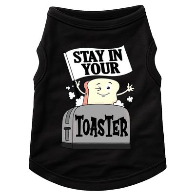 Stay In Your Toaster Funny Color Guard Marching Band Doggie Tank