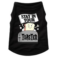 Stay In Your Toaster Funny Color Guard Marching Band Doggie Tank