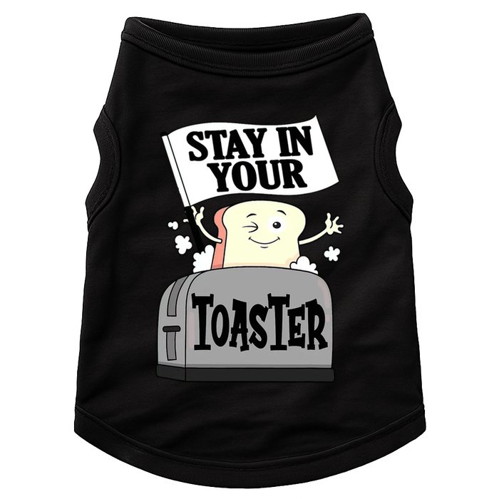 Stay In Your Toaster Funny Color Guard Marching Band Doggie Tank