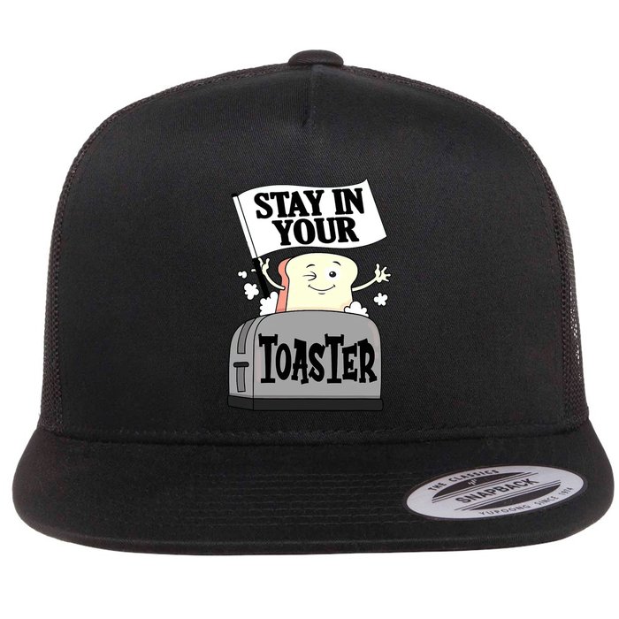 Stay In Your Toaster Funny Color Guard Marching Band Flatbill Hat
