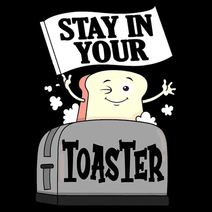 Stay In Your Toaster Funny Color Guard Marching Band Flatbill Hat