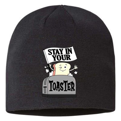 Stay In Your Toaster Funny Color Guard Marching Band Sustainable Beanie