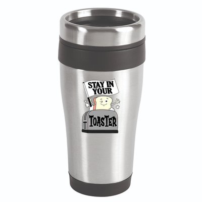 Stay In Your Toaster Funny Color Guard Marching Band 16oz Travel Tumbler