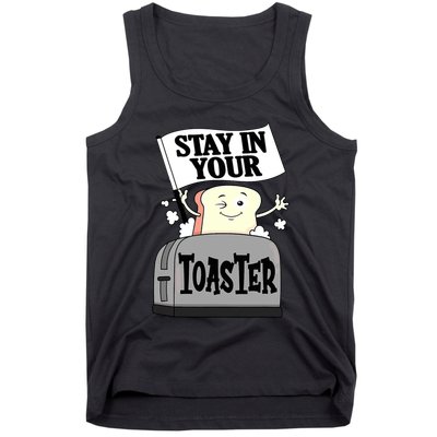 Stay In Your Toaster Funny Color Guard Marching Band Tank Top