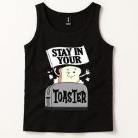 Stay In Your Toaster Funny Color Guard Marching Band Tank Top