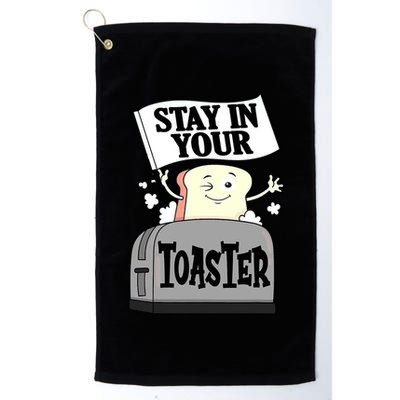 Stay In Your Toaster Funny Color Guard Marching Band Golf Towel