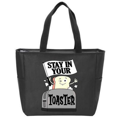 Stay In Your Toaster Funny Color Guard Marching Band Zip Tote Bag