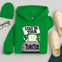 Stay In Your Toaster Funny Color Guard Marching Band Hoodie