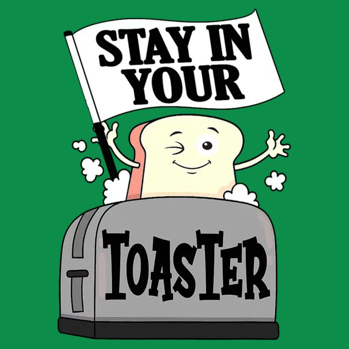 Stay In Your Toaster Funny Color Guard Marching Band Button