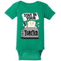 Stay In Your Toaster Funny Color Guard Marching Band Baby Bodysuit
