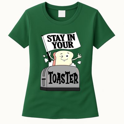 Stay In Your Toaster Funny Color Guard Marching Band Womens T-Shirt