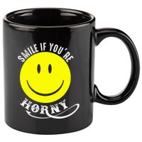 Smile If YouRe Horny Funny Gift 11oz C Handle Ceramic Mug