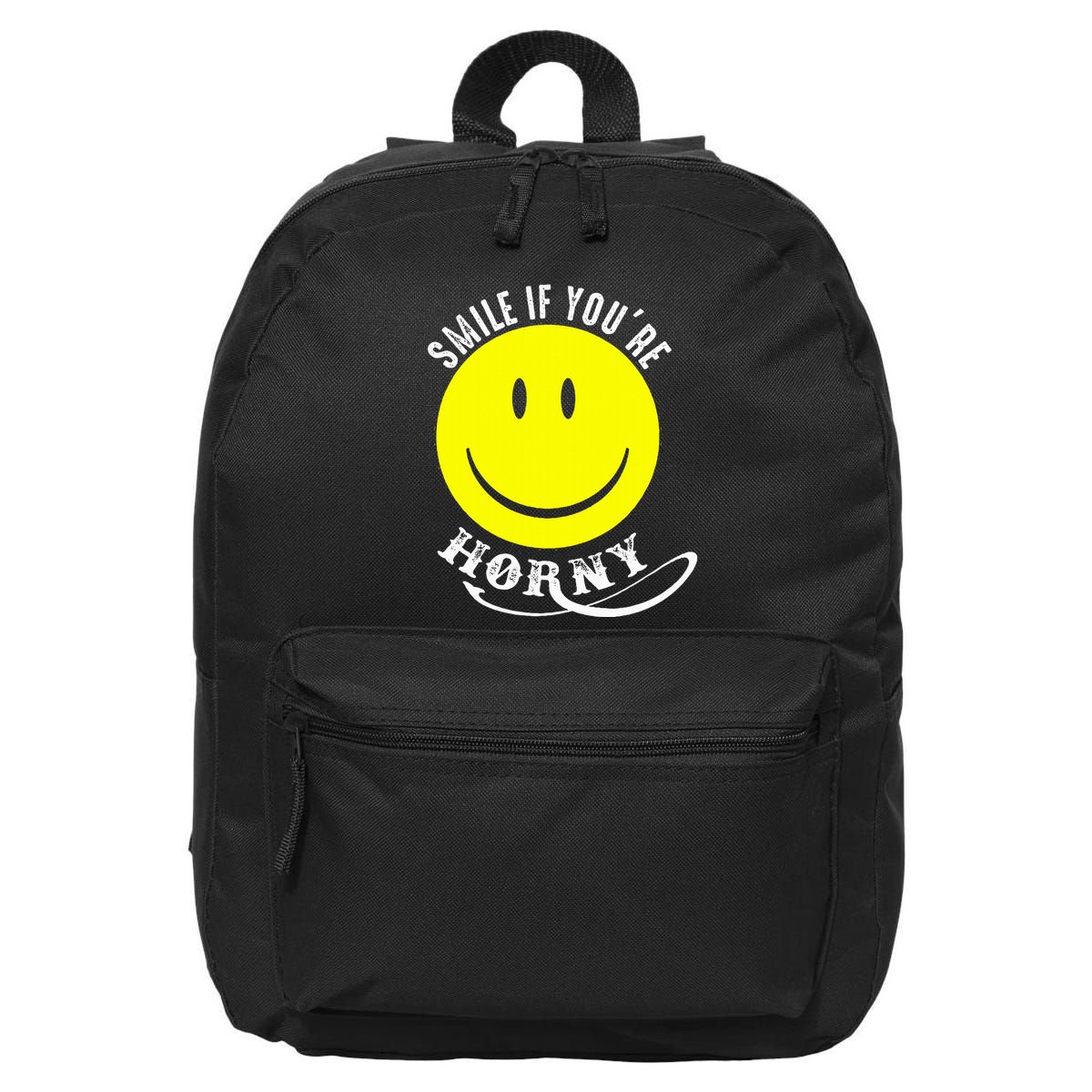 Smile If YouRe Horny Funny Gift 16 in Basic Backpack