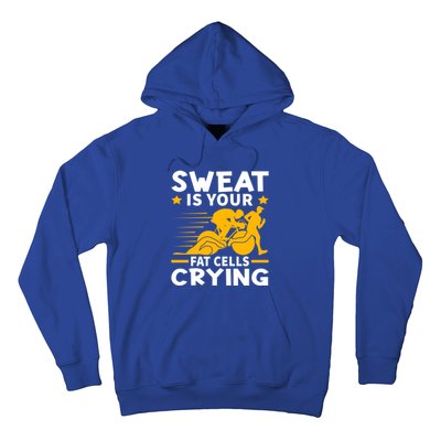 Sweat Is Your Fat Cells Crying For Triathlete Funny Gift Hoodie