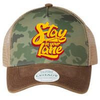 Stay In Your Lane Positive Message Legacy Tie Dye Trucker Hat
