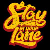 Stay In Your Lane Positive Message Cropped Pullover Crew