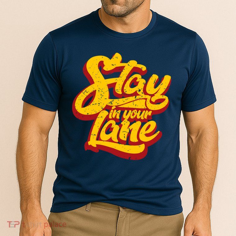 Stay In Your Lane Positive Message Cooling Performance Crew T-Shirt