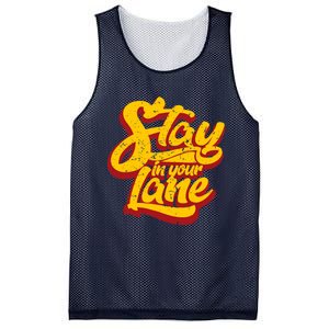 Stay In Your Lane Positive Message Mesh Reversible Basketball Jersey Tank