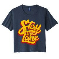 Stay In Your Lane Positive Message Crop Top
