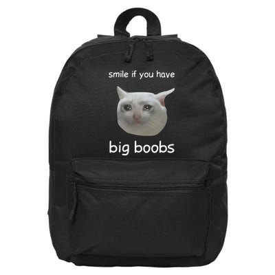 Smile If You Have Big Boobs Cringey 16 in Basic Backpack