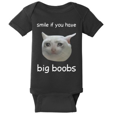Smile If You Have Big Boobs Cringey Baby Bodysuit