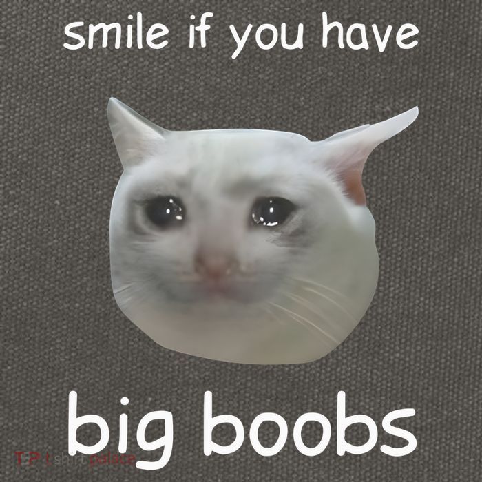 Smile If You Have Big Boobs Cringey Cotton Canvas Backpack