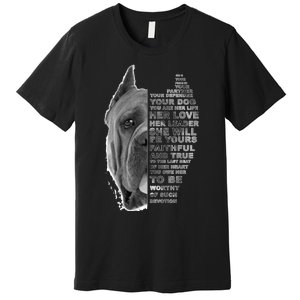 She Is Your Friend Your Partner Your Dog Cane Corso Dogs Premium T-Shirt