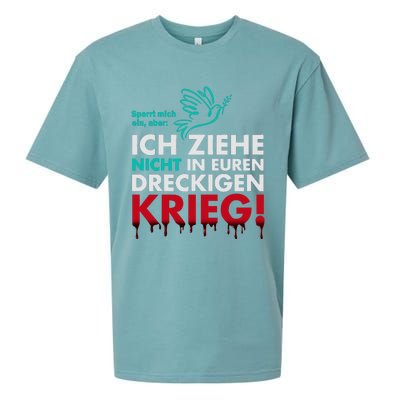 Snicklink Ich Ziehe Nicht In Euren Dreckigen Krieg Sueded Cloud Jersey T-Shirt