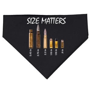 Size Matters Guns And Bullets USA-Made Doggie Bandana