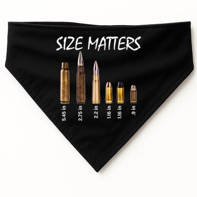Size Matters Guns And Bullets USA-Made Doggie Bandana