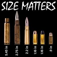 Size Matters Guns And Bullets Full-Length Apron With Pockets