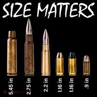 Size Matters Guns And Bullets Womens Tank Top