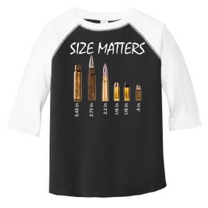 Size Matters Guns And Bullets Toddler Fine Jersey T-Shirt