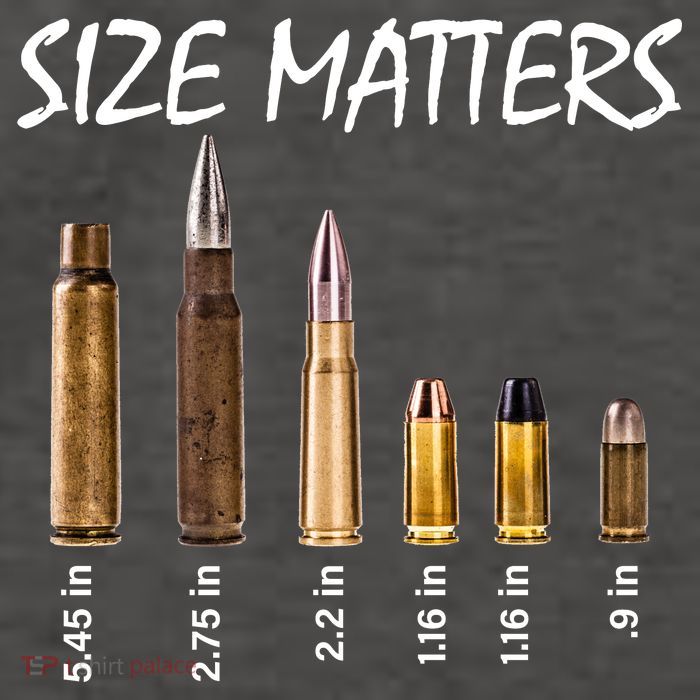 Size Matters Guns And Bullets Vector Backpack