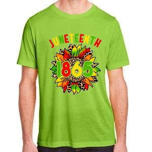 Sunflower Juneteenth 1865 Celebrates Black History Month Gift Adult ChromaSoft Performance T-Shirt