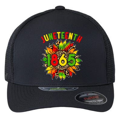 Sunflower Juneteenth 1865 Celebrates Black History Month Gift Flexfit Unipanel Trucker Cap