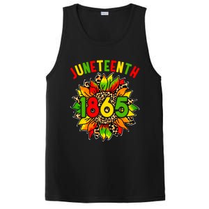 Sunflower Juneteenth 1865 Celebrates Black History Month Gift PosiCharge Competitor Tank